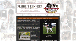 Desktop Screenshot of freiheitkennels.com