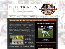 Tablet Screenshot of freiheitkennels.com